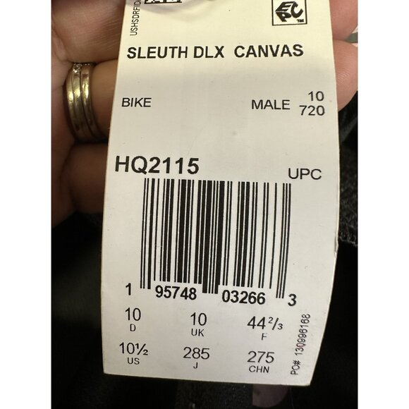 Five Ten Sleuth Men's size 10.5 Black Canvas Flat Shoes HQ2115 - Picture 7 of 7